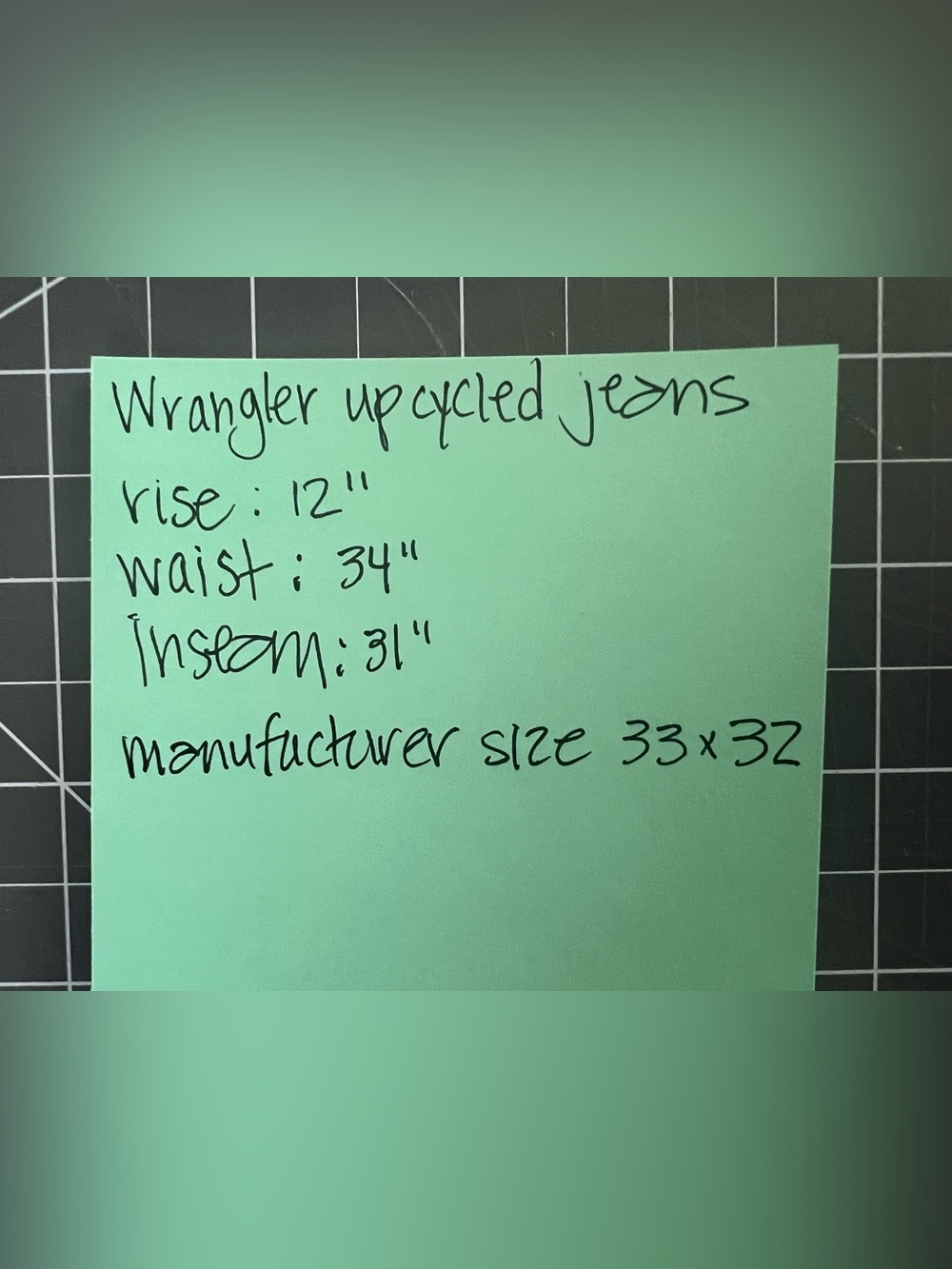 Upcycled Wrangler Blue Floral applique Patchwork Jeans - Picture 10 of 10
